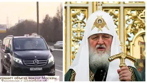 Patriarhul Kirill s-a plimbat cu o icoană sfântă prin Moscova pentru a alunga coronavirusul. Şi cu escorta după el