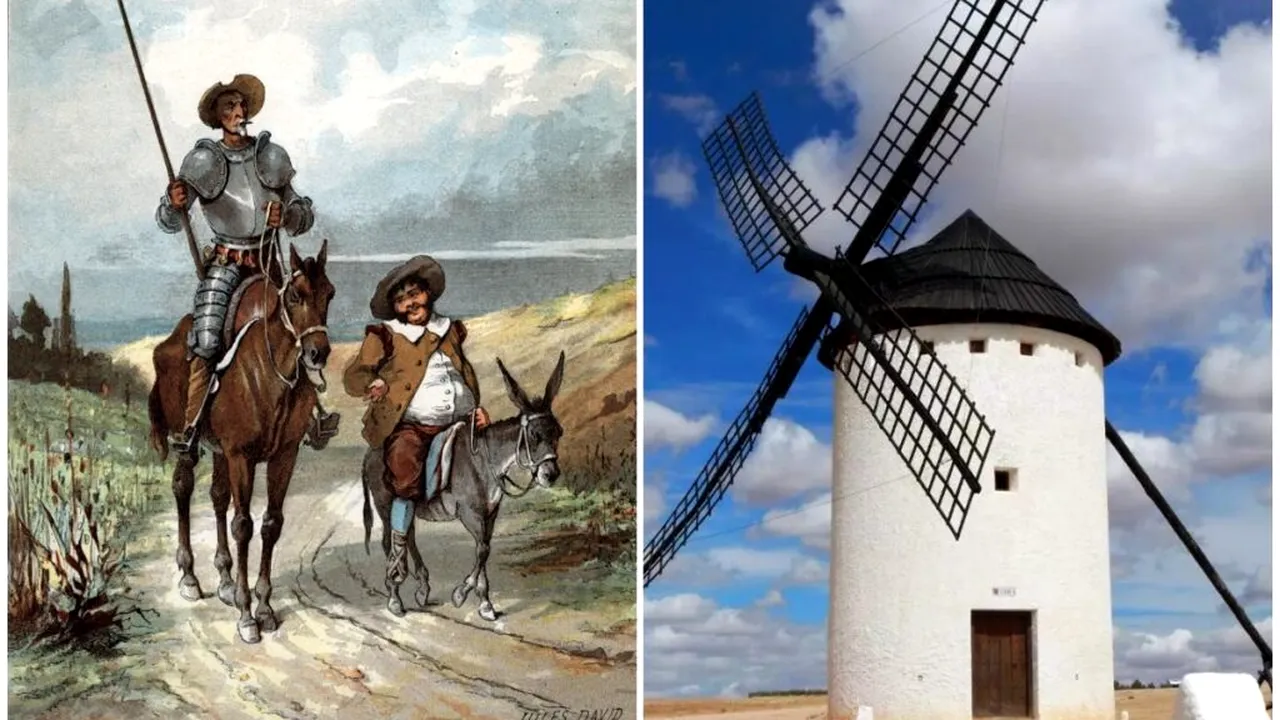 Satul cu peste 30 de mori de vânt gigantice, legendari adversari ai lui Don Quijote