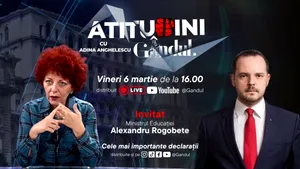 ATITUDINI, noua emisiune Gândul, începe vineri, ora 16:00. Invitat: Alexandru Rogobete, ministrul Sănătății