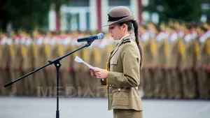 REPORTAJ - Şefă de promoţie la Academia Forţelor Terestre: A fost o luptă între a rezista şi a avea voinţă - FOTO
