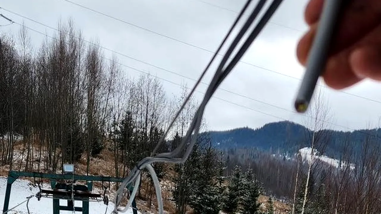 Sabotaj la Pârtia Bucovina din Câmpulung Moldovenesc: instalația electrică și teleschiul au fost deteriorate intenționat