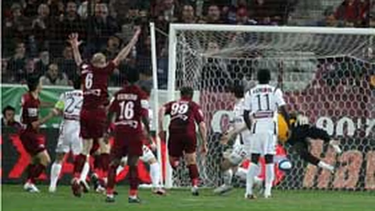 CFR Cluj a învins Rapid, scor 1-0, şi revine pe primul loc în Liga I