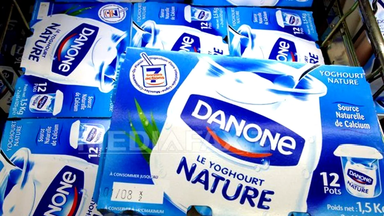 Profitul Danone, cel mai mare producător de iaurturi din lume, a scăzut în 2013 pentru prima dată în ultimii 10 ani