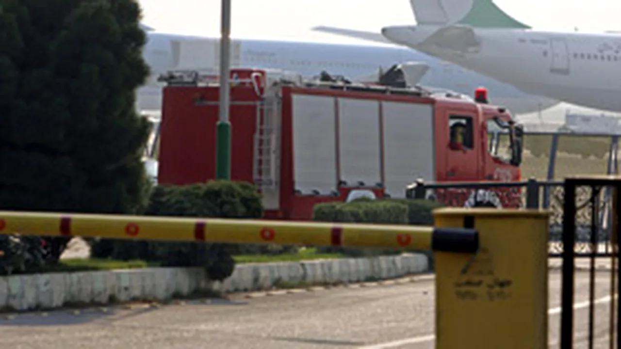 Incendiu pe aeroportul din Teheran