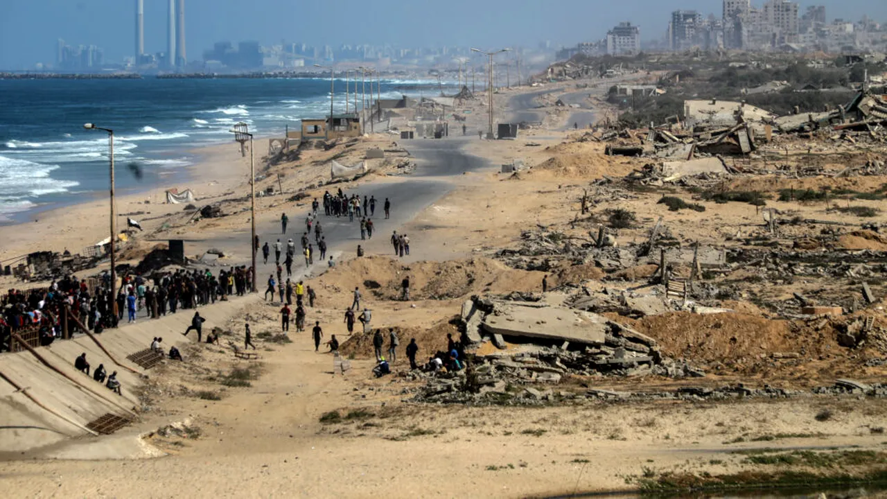 600 de camioane cu ajutoare vor intra zilnic în Gaza, potrivit noului plan de pace