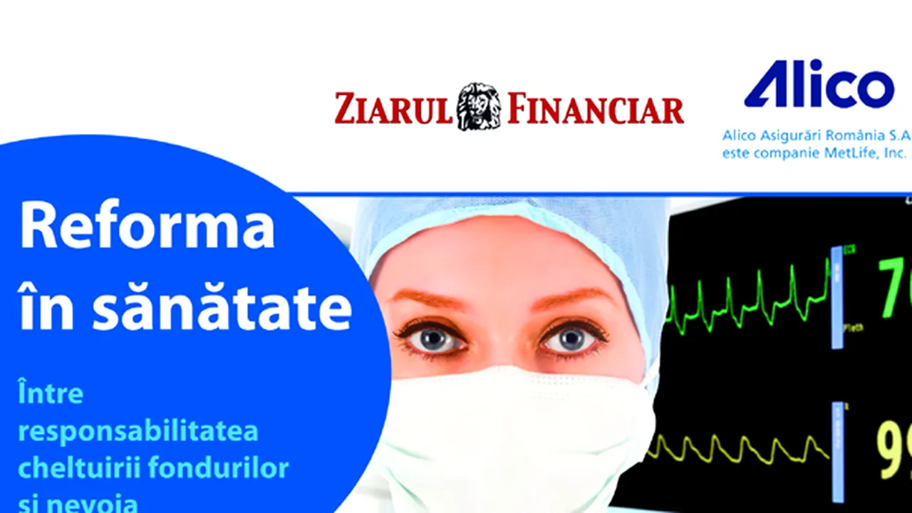 ZF şi Alico organizează conferinţa: Au pacienţii nevoie de o schimbare a sistemului de sănătate?