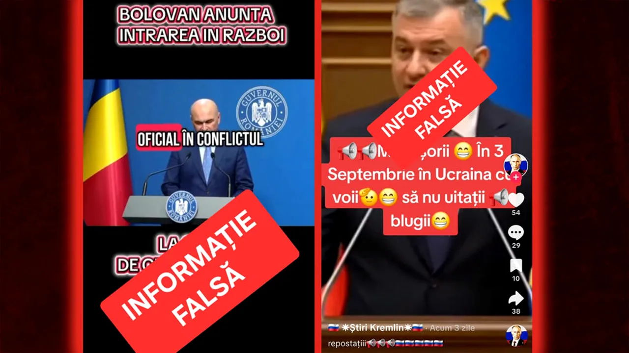 MAI: Clipuri false din care reiese că premierul anunță intrarea României în război