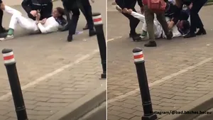 Intervenţie jenantă a unor poliţişti din Bacău pentru imobilizarea unui bărbat - VIDEO