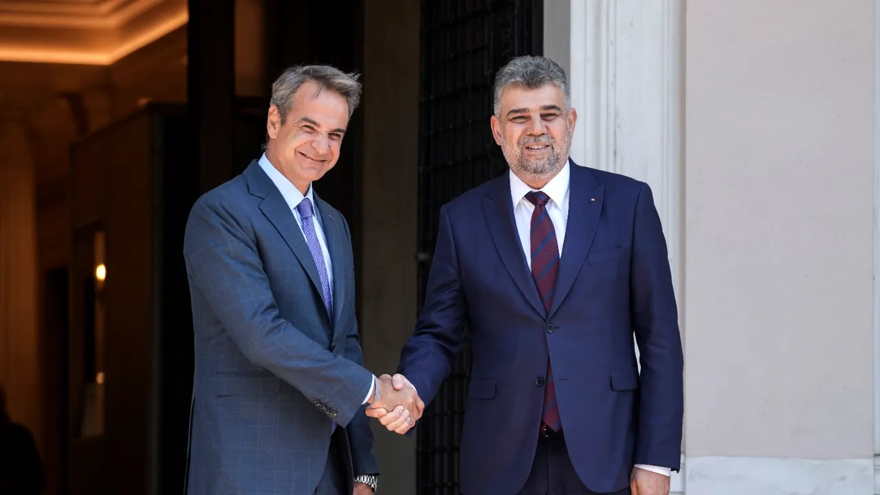 Marcel Ciolacu a avut o întrevedere cu premierul grec, Kyriakos Mitsotakis
