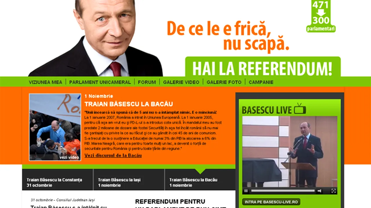 Staff-ul lui Băsescu a reuşit 