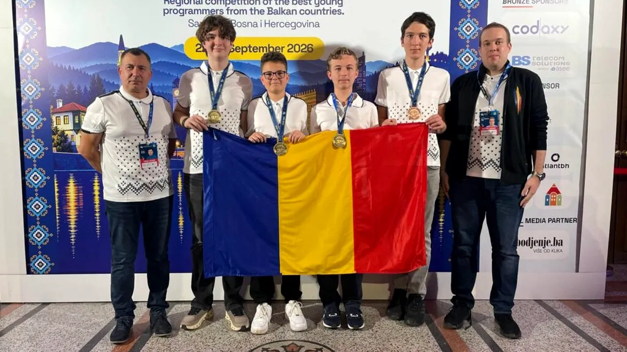 Aur pe linie pentru informaticienii români. România câștigă clasamentul pe națiuni la Balcaniada pentru Juniori