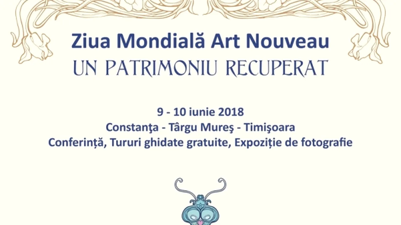 Tururi ghidate gratuite de arhitectură în mai multe oraşe, de Ziua Mondială Art Nouveau
