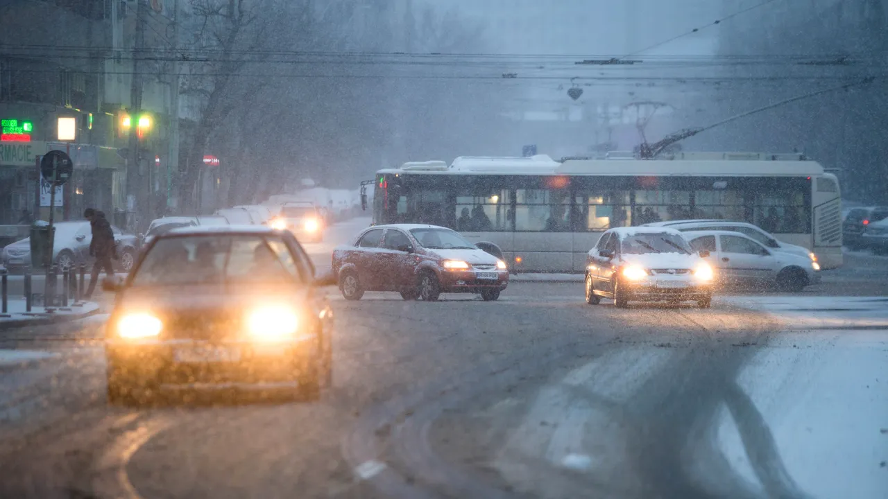 Nouă avertizare METEO: Cod GALBEN de ninsori şi viscol. Zonele vizate. Precipitaţii şi vreme rece în Capitală