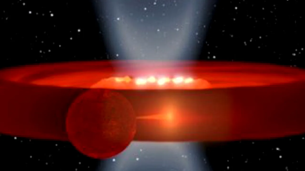 O super-Jupiter, înghiţită de o gaură neagră, descoperită de savanţii elveţieni