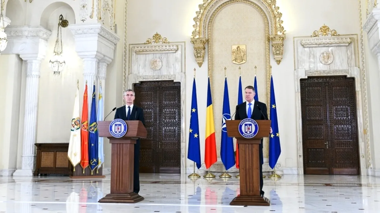 Întâlnire Iohannis - Stoltenberg | Preşedintele: Nimeni nu îşi doreşte competiţie între NATO şi UE/ Ce spune despre scandalul corvetelor/ Liderul Alianţei Nord-Atlantice: Trebuie să ne pregătim pentru o lume fără Tratatul INF