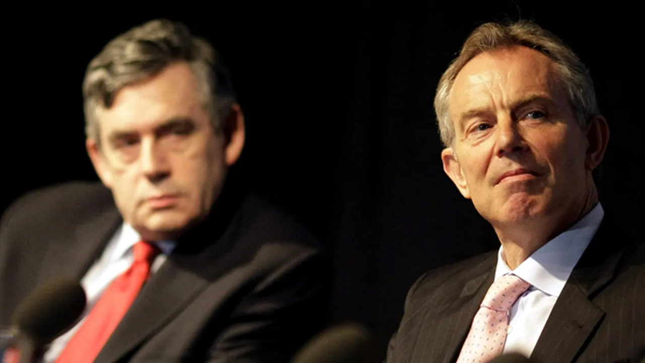 Gordon Brown l-a acuzat pe Tony Blair că i-a 
