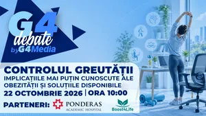 G4Media organizează joi o dezbatere despre obezitate și soluțiile de control al greutății, LIVE de la ora 10:00