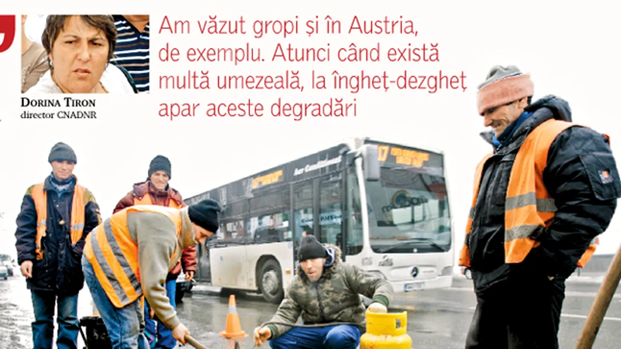 România dă în gropi. Primarii le numără, Guvernul se consolează: există şi în Austria!