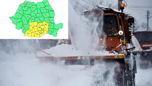 ALERTĂ METEO. ANM a emis o nouă avertizare Cod galben de ninsori în Bucureşti şi 11 judeţe