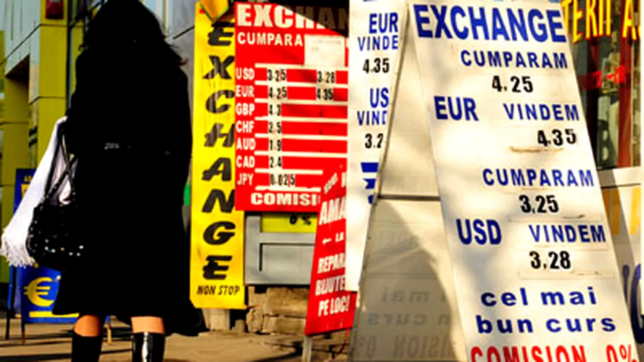 Cursul se va plasa între 4,2 şi 4,3 lei/euro până la finele anului