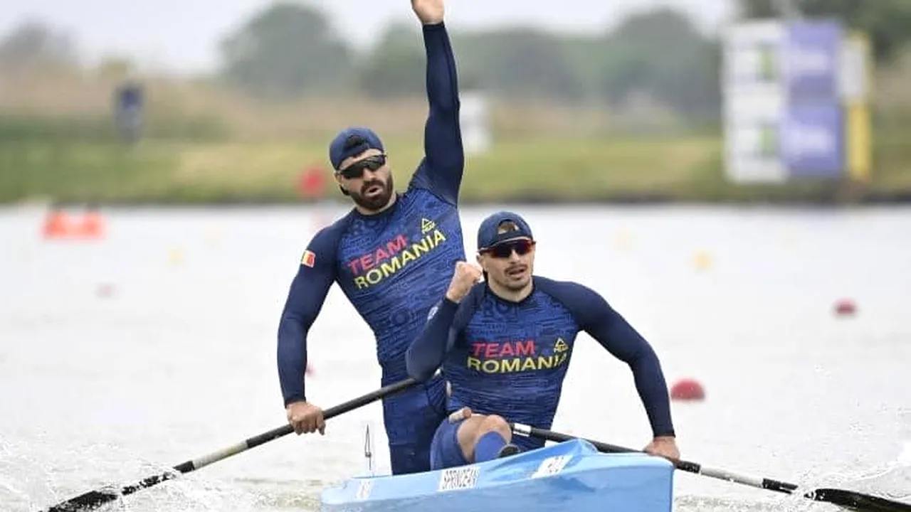 Ilie Sprincean şi Oleg Nuţă, calificaţi la Paris 2024, după finala mondială de canoe dublu 500 m