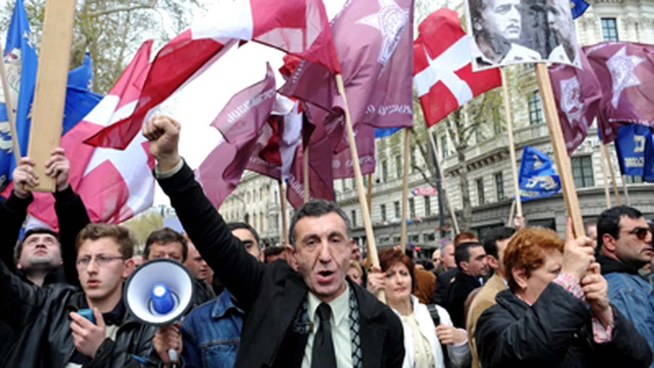 Circa 60 de opozanţi georgieni, arestaţi înaintea manifestaţiei