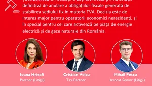 Ţuca Zbârcea & Asociaţii reuşeşte o decizie în premieră