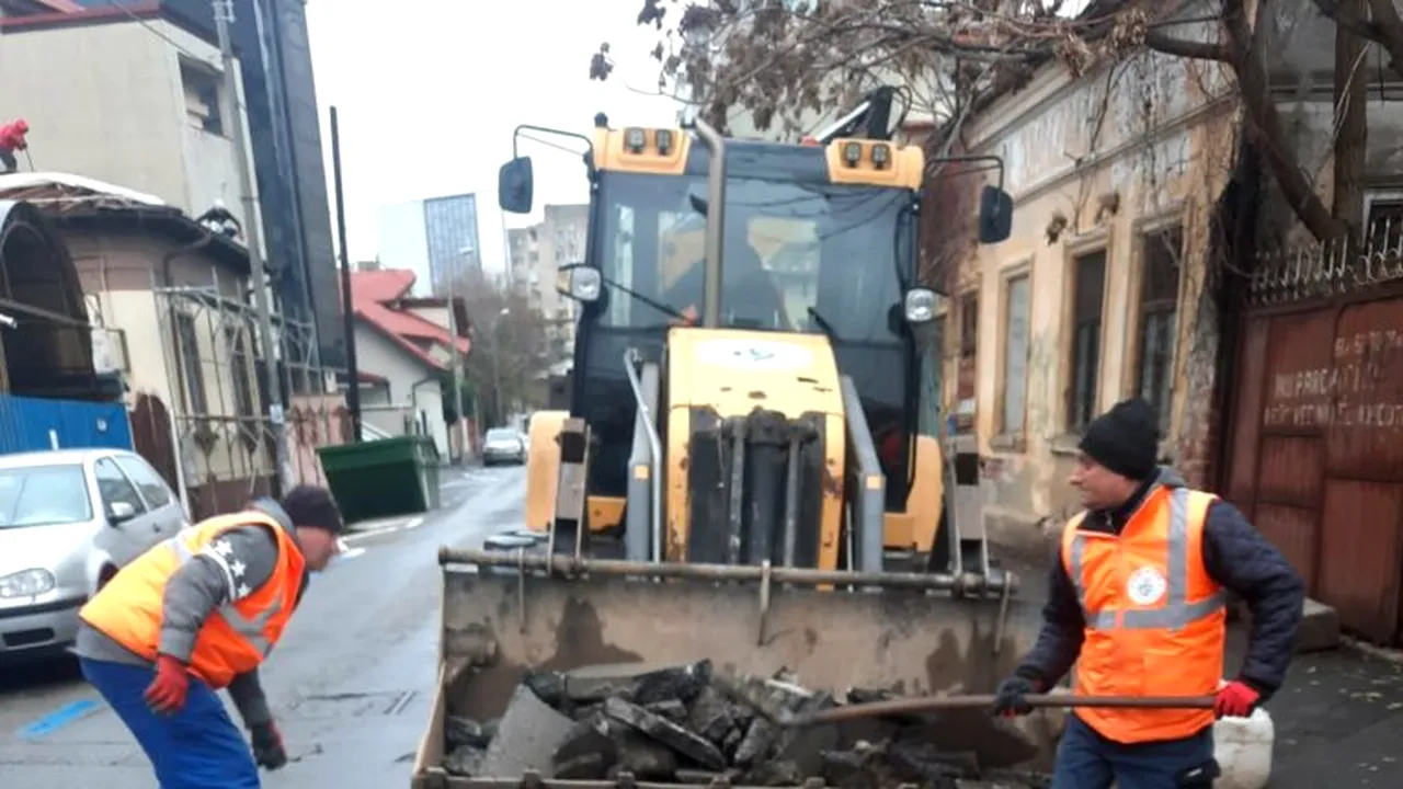 Continuă intervențiile pentru îmbunătățirea infrastructurii din Sectorul 5. Rampă pentru pubele și reparații urgente ale carosabilului (P)