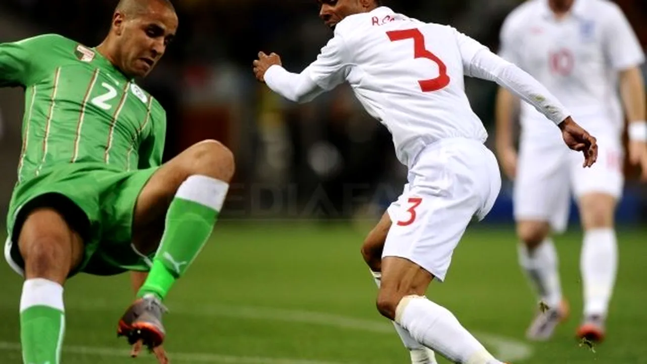Anglia - Algeria, scor 0-0, în grupa C a Cupei Mondiale
