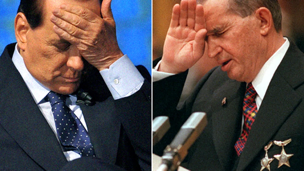 Silvio Berlusconi, comparat cu Nicolae Ceauşescu de un lider al opoziţiei