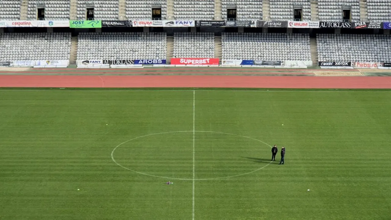 New hybrid turf on Cluj Arena. Capacity increased fivefold