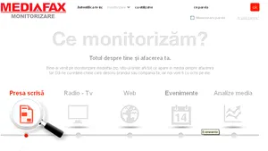 Mediafax Monitorizare lansează primul serviciu complet de monitorizare media 