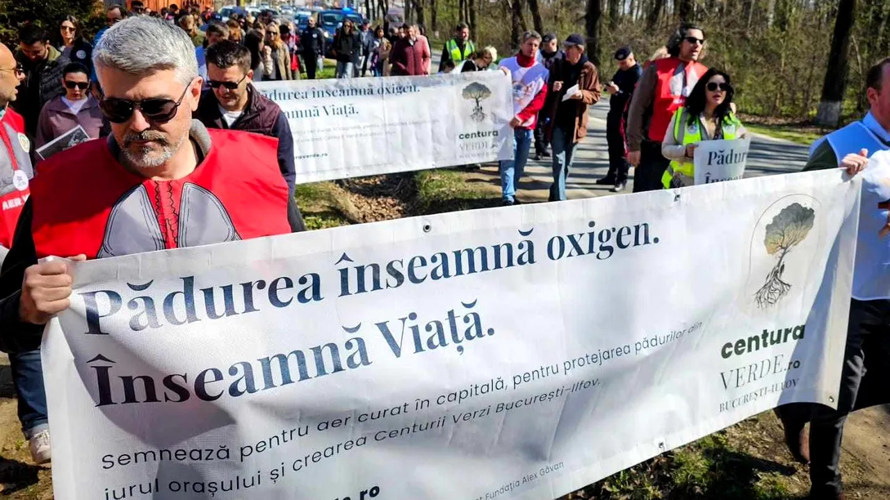 Protest fără precedent în Ilfov. Oamenii au ieşit în stradă pentru aer curat

