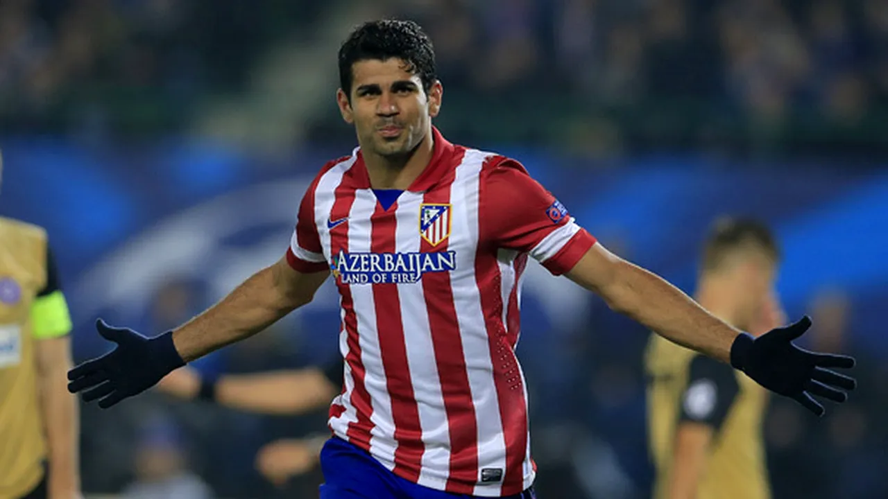 Diego Costa, condamnat la 6 luni de închisoare. Atacantul echipei Atletico Madrid şi-a recunoscut fapta