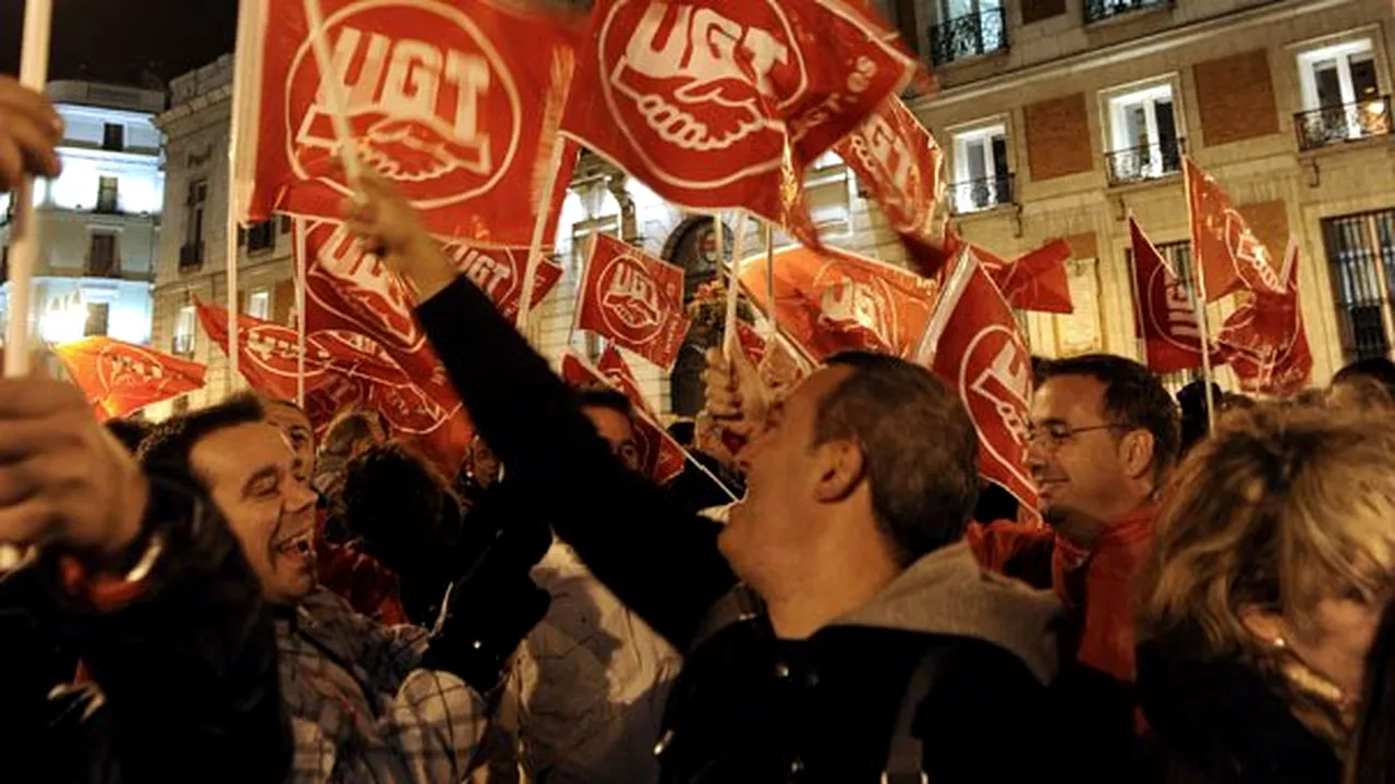 Ciocniri între manifestanţi şi poliţişti la Madrid