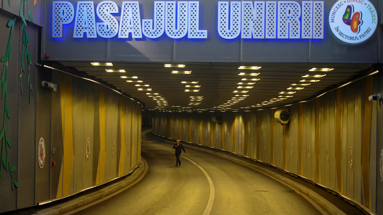 Restricţii de trafic în Pasajul Unirii din Capitală în noaptea de joi spre vineri