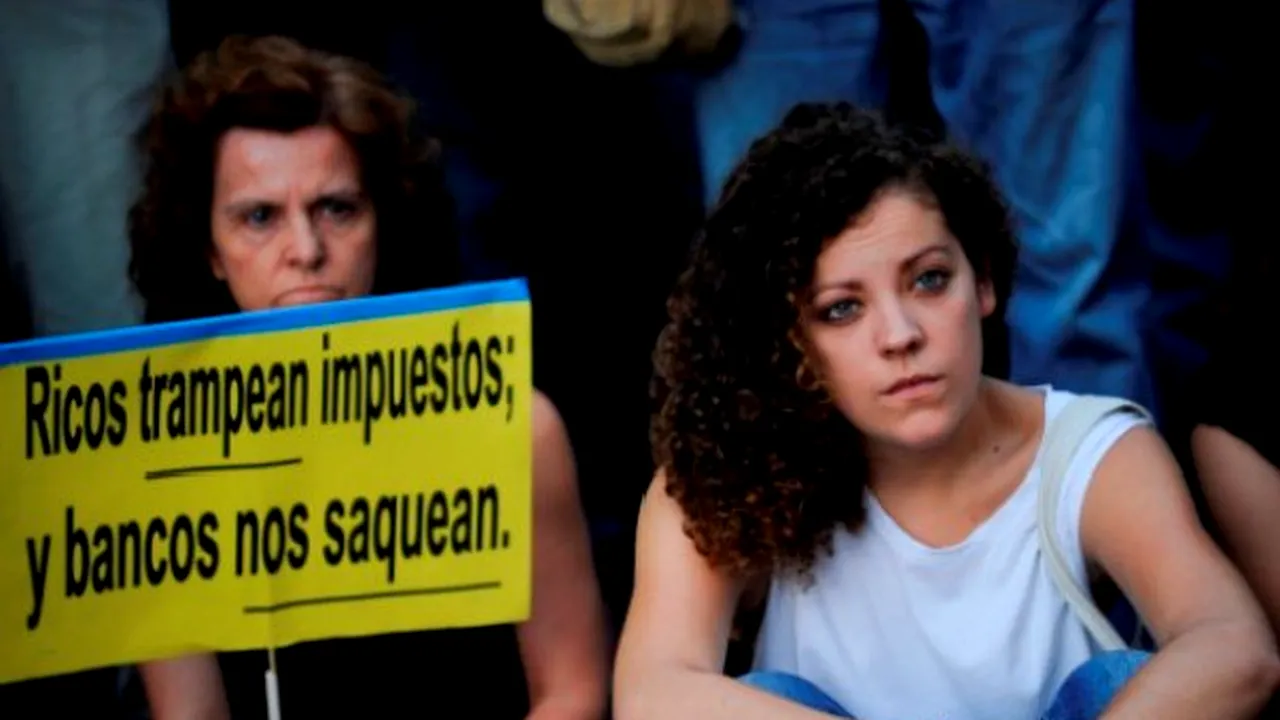 Primul protest al toamnei la Madrid: Câteva sute de persoane au manifestat împotriva austerităţii