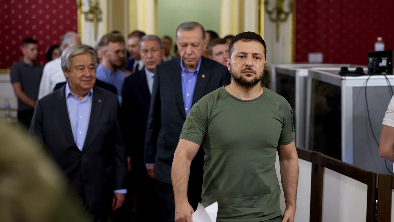 Zelenski i-a transmis lui Guterres că Ucraina vrea menţinerea Acordului privind cerealele