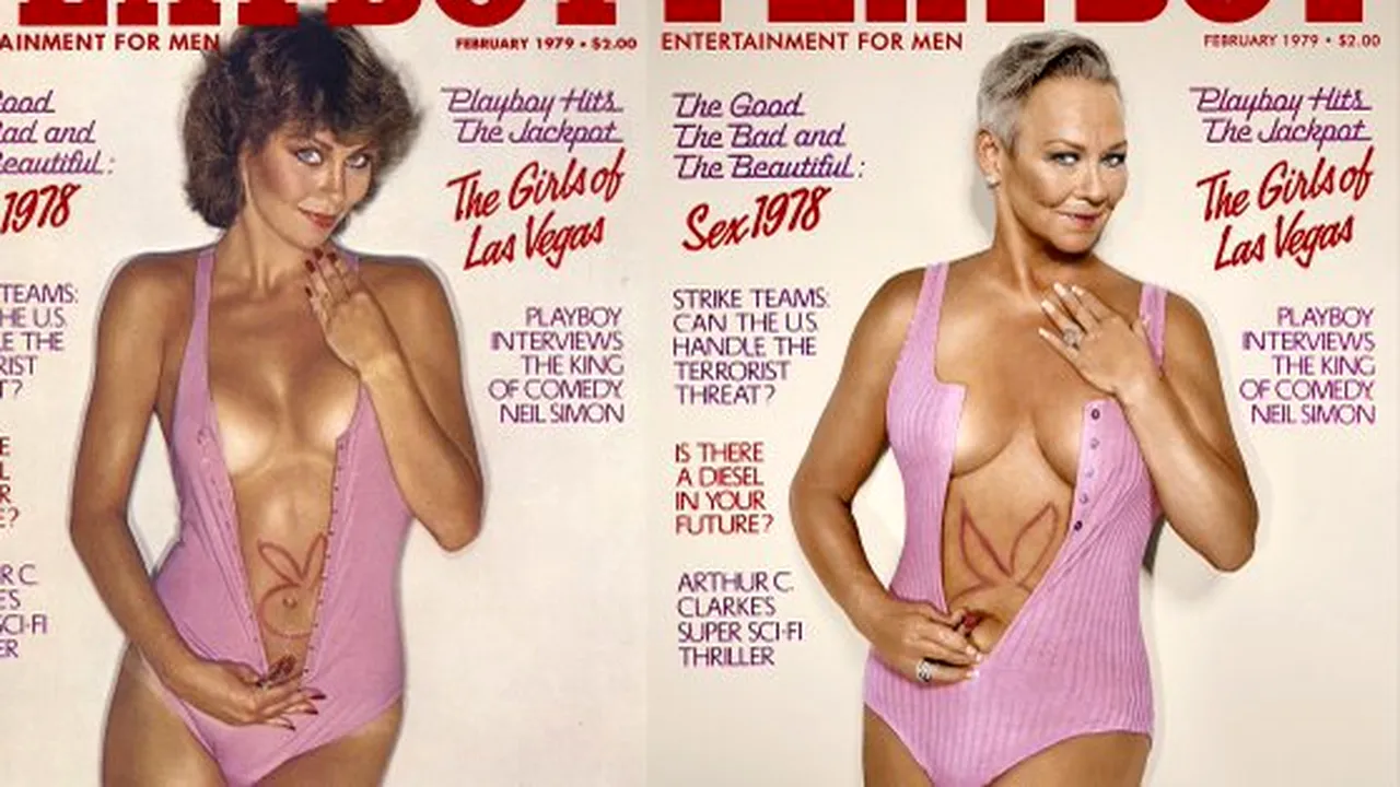 FOTO Iepuraşii Playboy au recreat coperţile revistelor după 38 de ani, pentru a demonstra că frumuseţea nu are vârstă