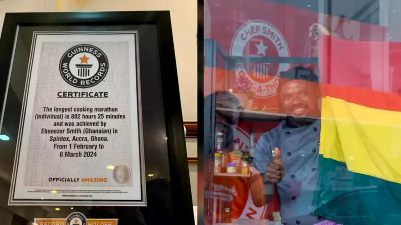 Un bucătar din Ghana este acuzat că a falsificat premiul Guinness World Records