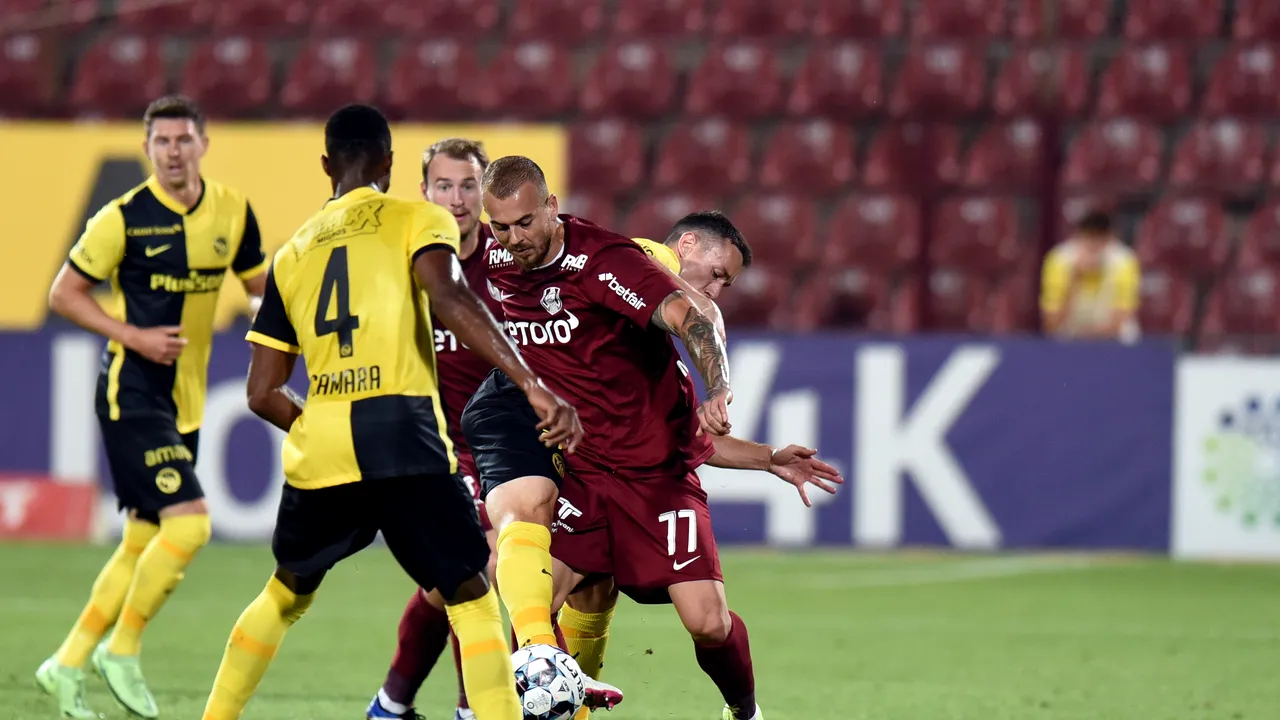 CFR Cluj şi Young Boys Berna au remizat în turul trei al preliminariilor Ligii Campionilor
