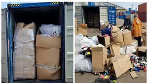 GALERIE FOTO | Două noi containere pline cu gunoaie au fost găsite în Portul Constanţa. Autorităţile fac verificări | VIDEO
