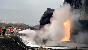 Un depozit de petrol din Rusia a fost lovit de drone ucrainene