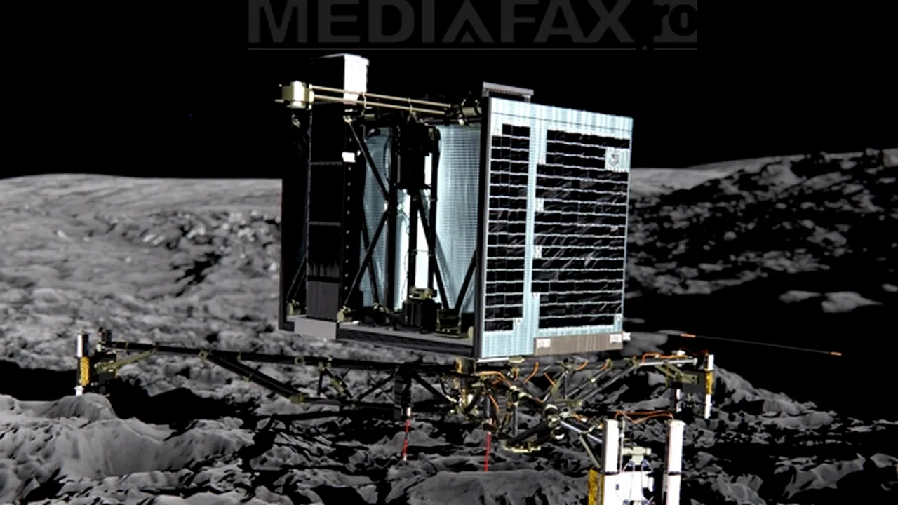 Philae, robotul de pe sonda spaţială europeană Rosetta, a fost reactivat cu succes