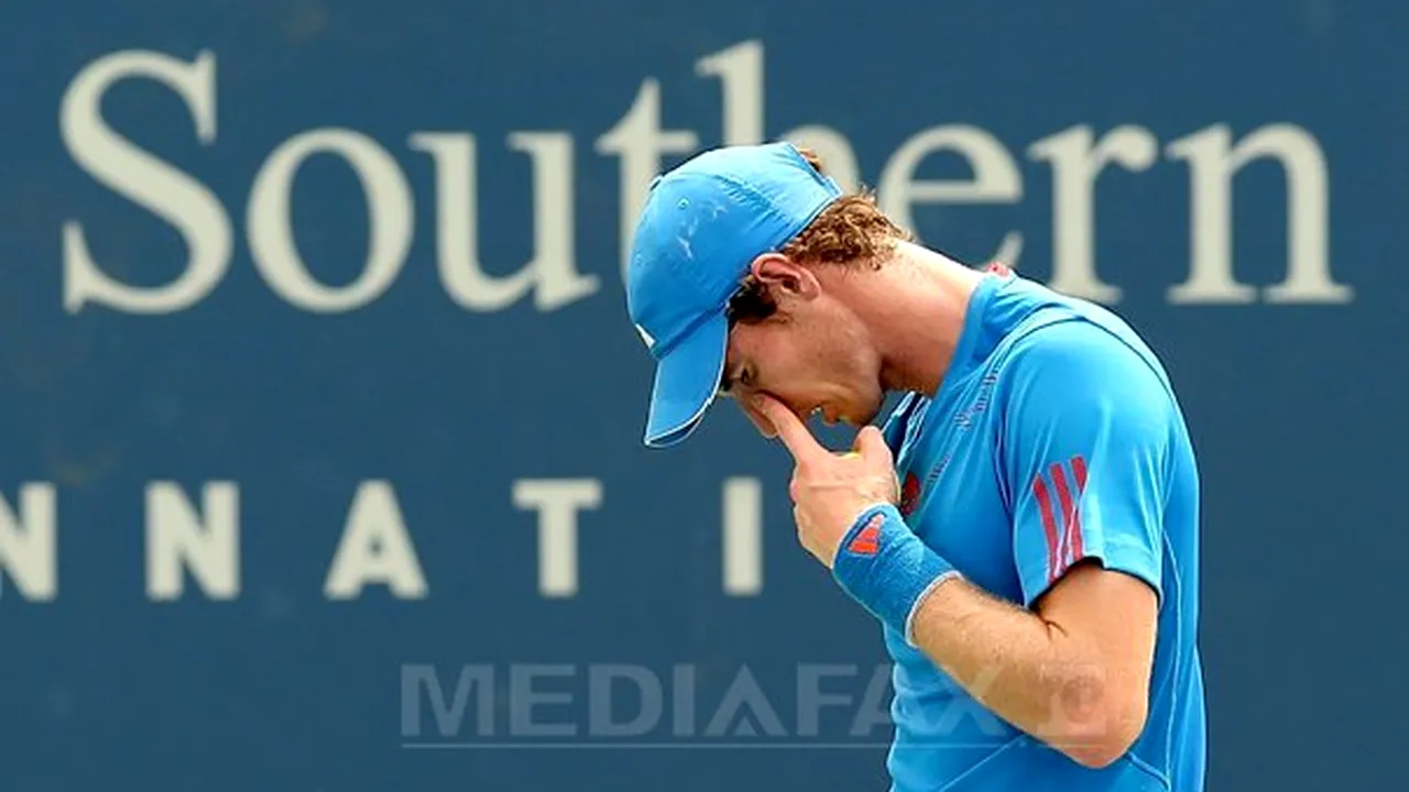Surpriză de proporţii la Cincinnati: Campionul olimpic Andy Murray a fost eliminat în optimi 