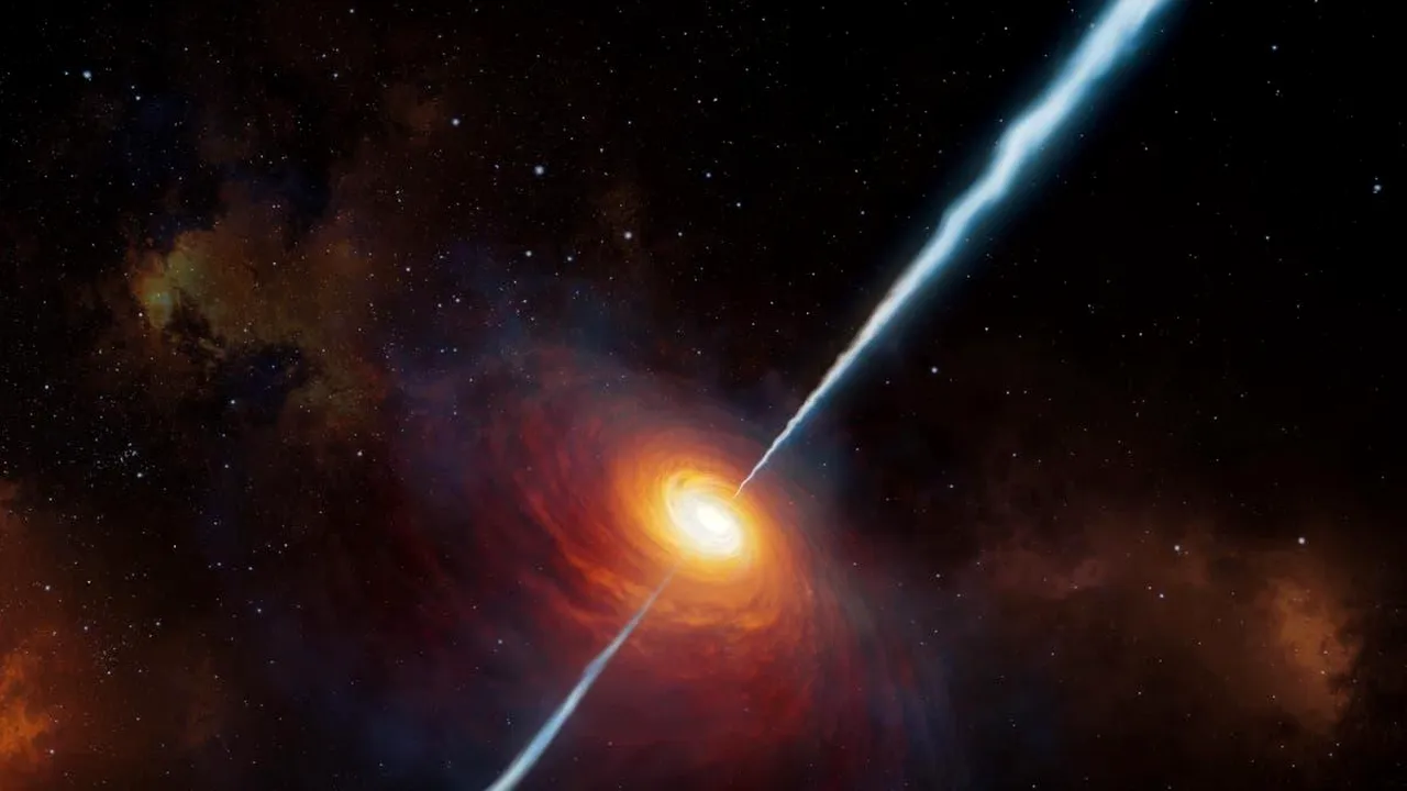 Cel mai strălucitor obiect din Univers devorează echivalentul unui soare pe zi