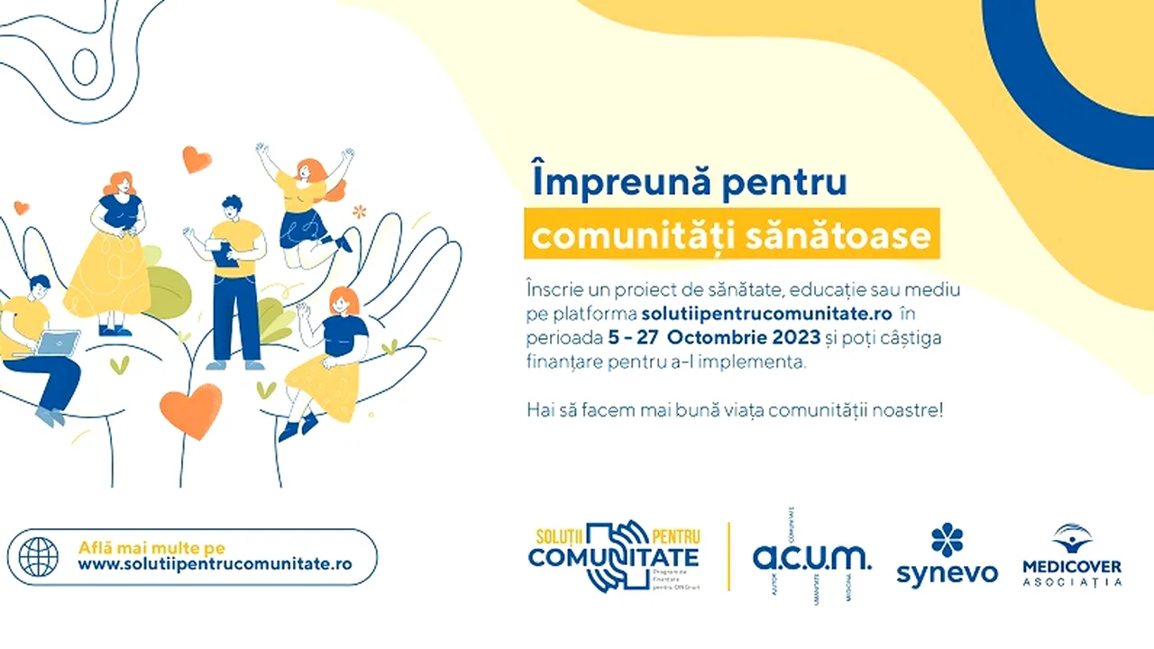 Synevo România lansează a doua ediţie a campaniei Soluţii pentru Comunitate