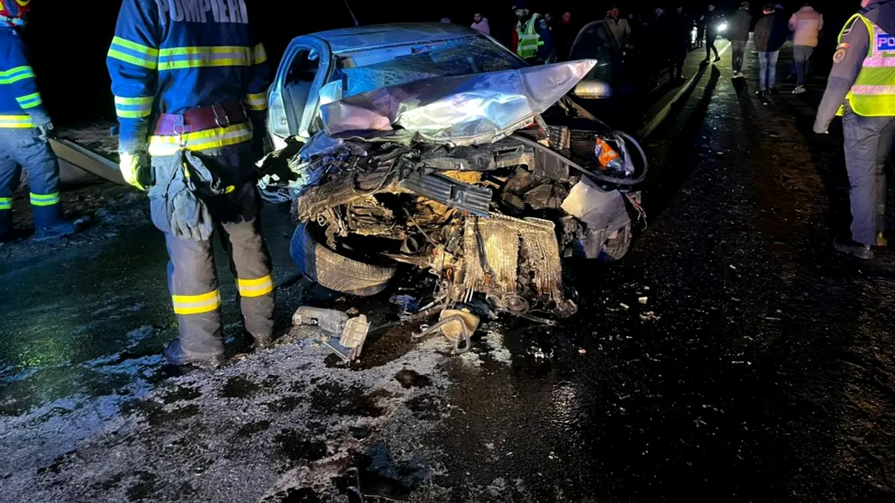 UPDATE 2: Șapte victime în urma unui accident în județul Sibiu. O femeie a murit