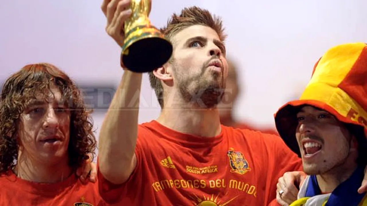Pique a scuipat un fost preşedinte al Valenciei în timpul celebrării titlului mondial
