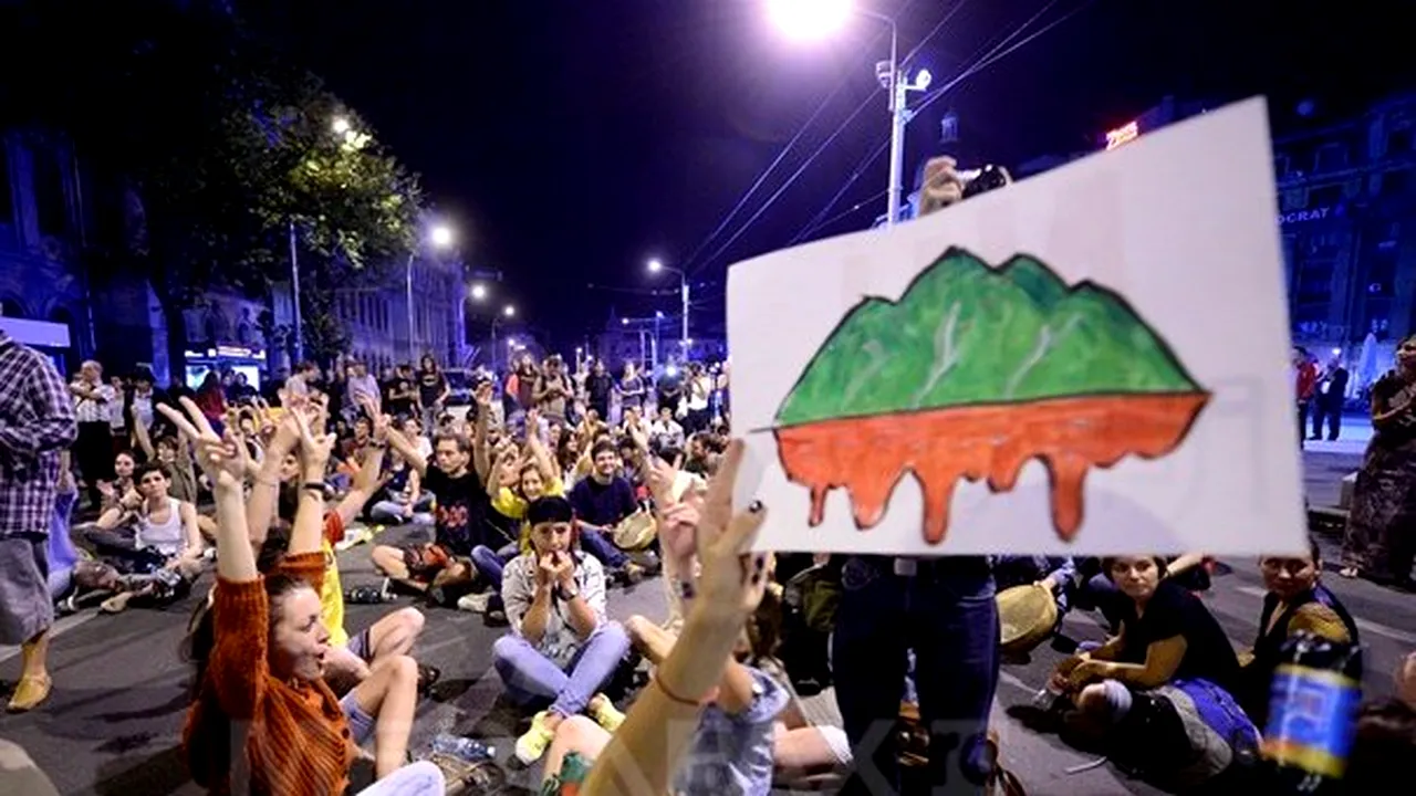 Acţiunile Gabriel Resources au scăzut cu până la 17% după protestele legate de Roşia Montană